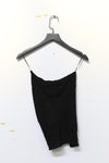 Un Morceau elastic lace asymmetric tube top UM231SZ20 black PUM38